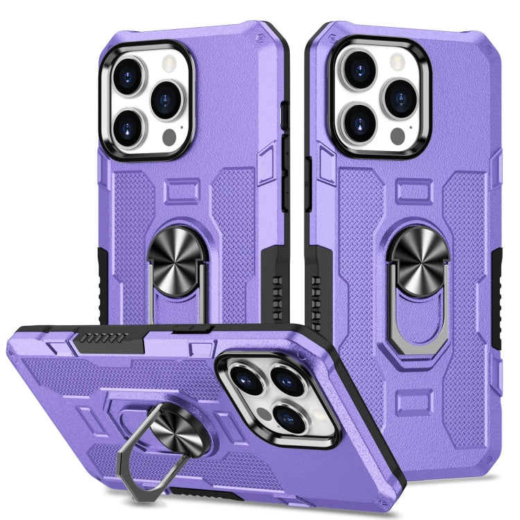 Custodia per telefono ibrida con armatura porta anello, For iPhone 13, For iPhone 13 Pro Max, For iPhone 12 / 12 Pro, For iPhone 12 Pro Max