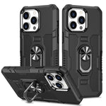Custodia per telefono ibrida con armatura porta anello, For iPhone 13, For iPhone 13 Pro Max, For iPhone 12 / 12 Pro, For iPhone 12 Pro Max