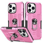 Custodia per telefono ibrida con armatura porta anello, For iPhone 13, For iPhone 13 Pro Max, For iPhone 12 / 12 Pro, For iPhone 12 Pro Max
