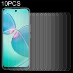 10 pellicole in vetro temperato da 0,26 mm 9H 2,5D, For Infinix Hot 12 Play NFC (10 PCS)
