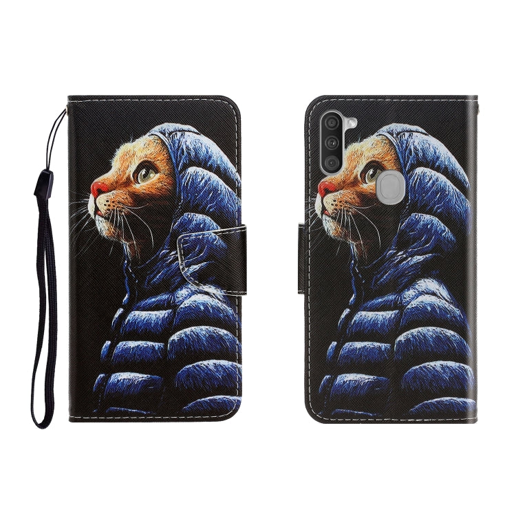 Custodia portafoglio in pelle per Samsung Galaxy M11