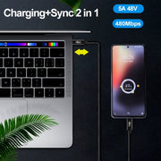PD240W Cavo dati di ricarica rapida da USB-C / da tipo C a tipo C, 1m, 2m