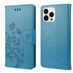 Custodia per cellulare in pelle con motivo floreale a farfalla, For iPhone 14, For iPhone 14 Plus, For iPhone 14 Pro