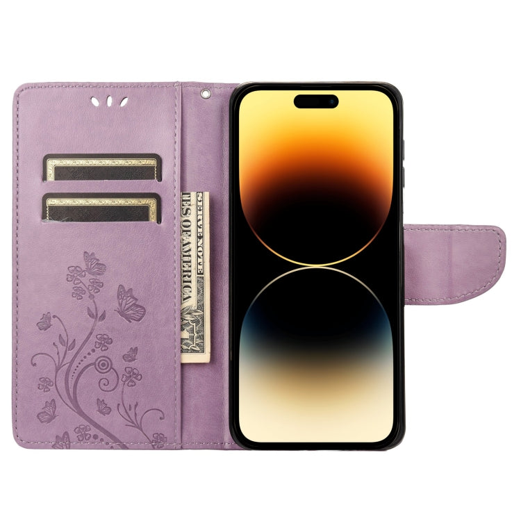 Custodia per cellulare in pelle con motivo floreale a farfalla, For iPhone 14 Pro Max