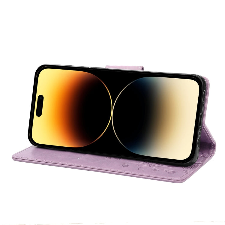 Custodia per cellulare in pelle con motivo floreale a farfalla, For iPhone 14 Pro Max