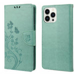 Custodia per cellulare in pelle con motivo floreale a farfalla, For iPhone 14 Pro Max