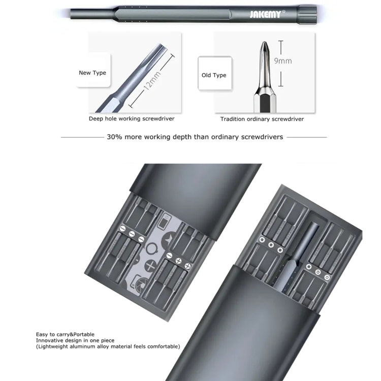 JAKEMY JM-8169 49 in 1 Professional Precision Pocket Portable DIY Magnetic Screwdriver, JM-8169