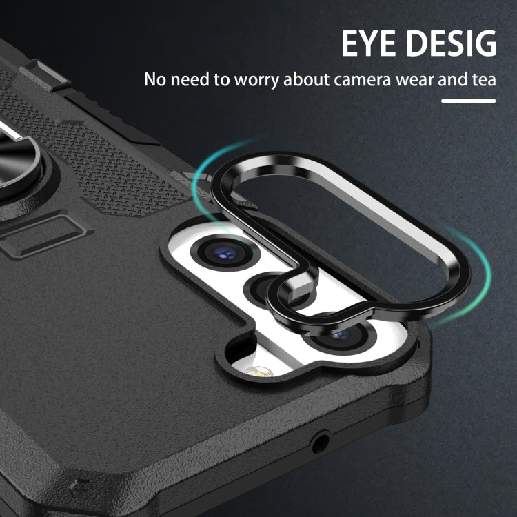 Custodia per telefono ibrida con armatura porta anello, For Samsung Galaxy S22 5G, For Samsung Galaxy S22+ 5G, For Samsung Galaxy S22 Ultra 5G, For Samsung Galaxy S21 5G