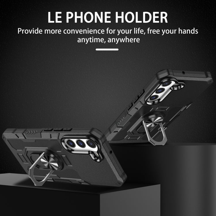 Custodia per telefono ibrida con armatura porta anello, For Samsung Galaxy S21+ 5G, For Samsung Galaxy S21 Ultra 5G