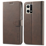 LC.IMEEKE Custodia in pelle a vibrazione orizzontale con struttura in vitello, For OPPO Reno8, For OPPO Reno8 Pro