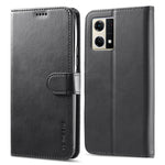LC.IMEEKE Custodia in pelle a vibrazione orizzontale con struttura in vitello, For OPPO Reno8, For OPPO Reno8 Pro