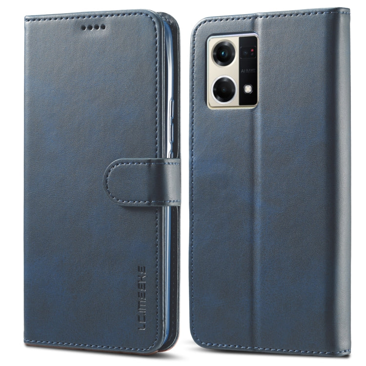 LC.IMEEKE Custodia in pelle a vibrazione orizzontale con struttura in vitello, For OPPO Reno8, For OPPO Reno8 Pro
