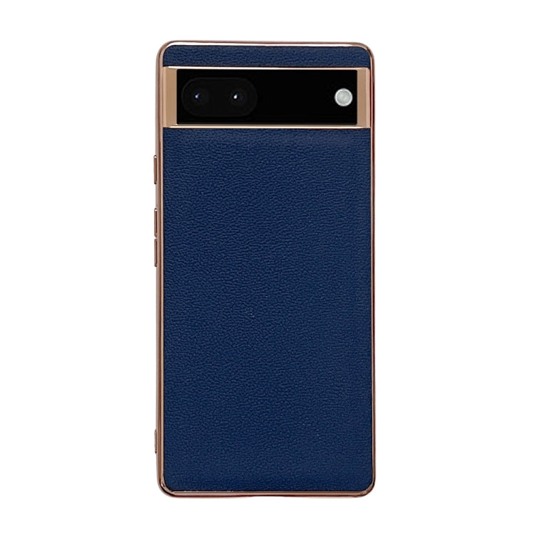 Custodia per telefono galvanica nano serie Luolai in vera pelle, For Google Pixel 6, For Google Pixel 6 Pro, For Google Pixel 7, For Google Pixel 7 Pro