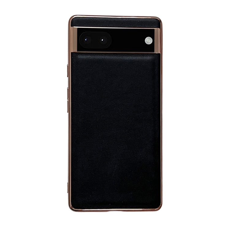 Custodia per telefono galvanica nano serie Xiaoya in vera pelle, For Google Pixel 6, For Google Pixel 6 Pro, For Google Pixel 7, For Google Pixel 7 Pro
