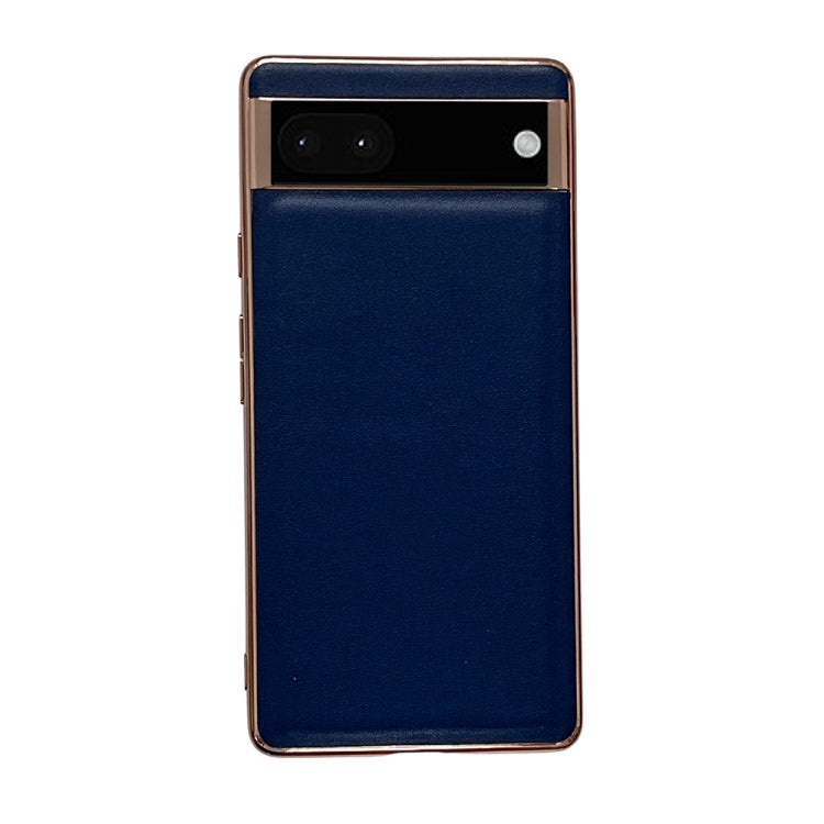 Custodia per telefono galvanica nano serie Xiaoya in vera pelle, For Google Pixel 6, For Google Pixel 6 Pro, For Google Pixel 7, For Google Pixel 7 Pro