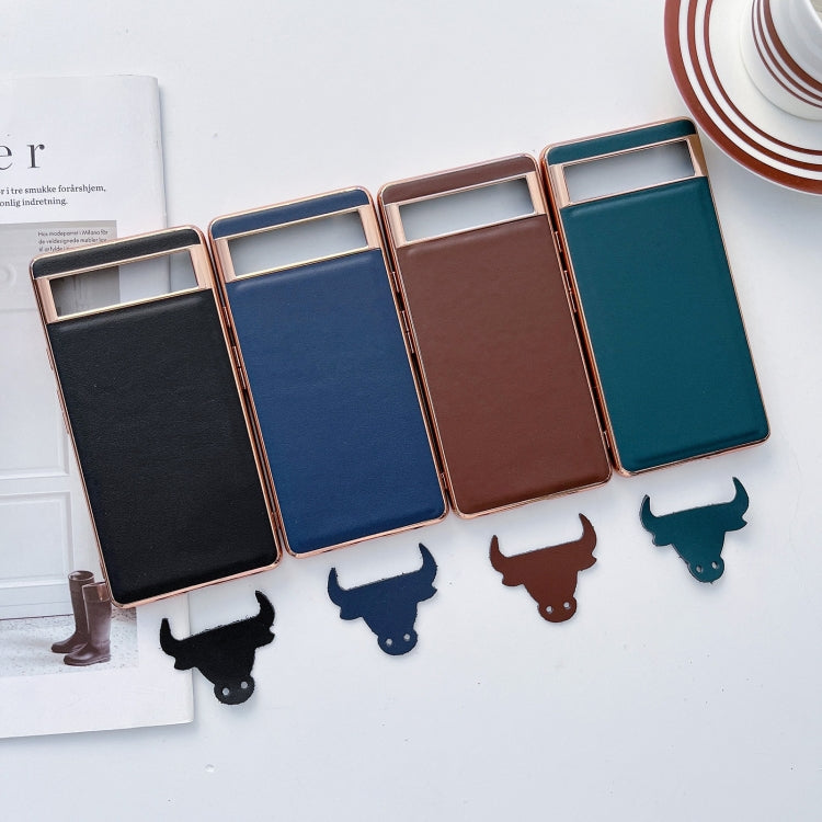 Custodia per telefono galvanica nano serie Xiaoya in vera pelle, For Google Pixel 6, For Google Pixel 6 Pro, For Google Pixel 7, For Google Pixel 7 Pro