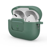 Custodia protettiva per PC in silicone per auricolari con pulsante di commutazione e fibbia, For AirPods Pro 2