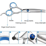 Kit di forbici per taglio piatto da parrucchiere professionale per taglio di capelli, 2 PCS, 7 PCS, 12 PCS