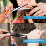 Kit di forbici per taglio piatto da parrucchiere professionale per taglio di capelli, 2 PCS, 7 PCS, 12 PCS