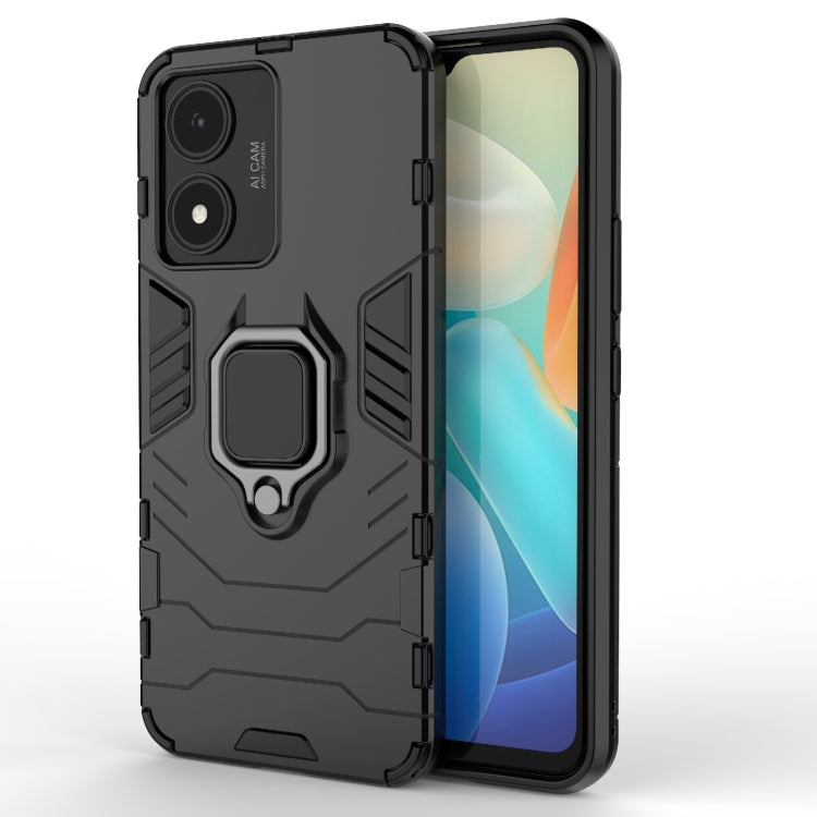Custodia protettiva antiurto per PC + TPU con supporto per anello magnetico, For vivo Y02s