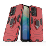 Custodia protettiva antiurto per PC + TPU con supporto per anello magnetico, For vivo Y02s