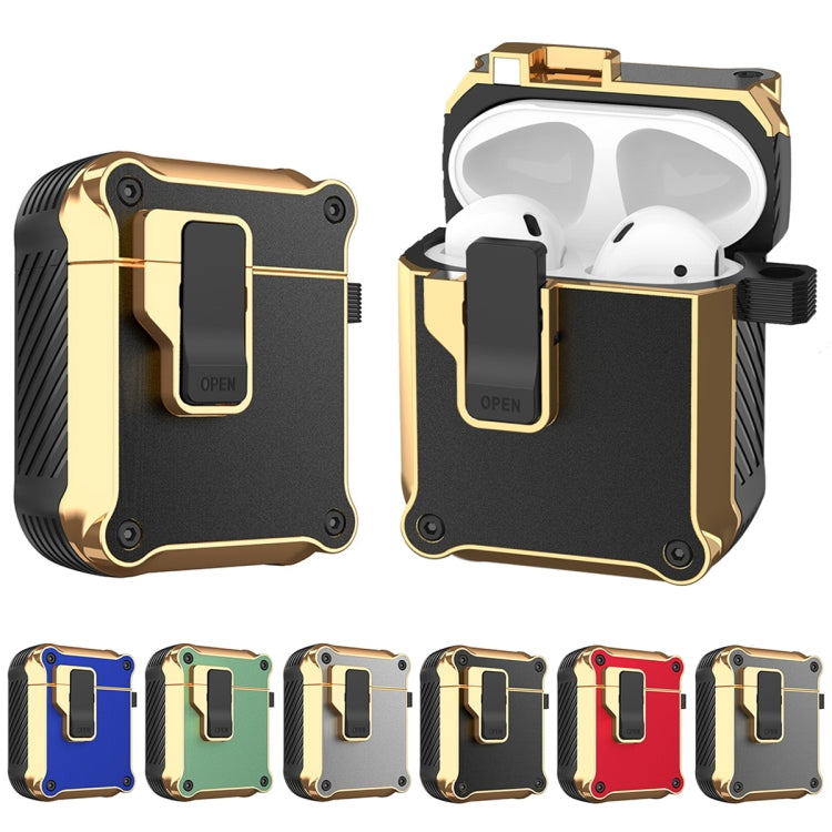 Auricolare wireless Custodia protettiva galvanica Eagle con gancio, For AirPods 1 / 2, For AirPods Pro, For AirPods 3