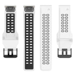 Cinturino in silicone bicolore, For Garmin Fenix 7S / 6S / 5S