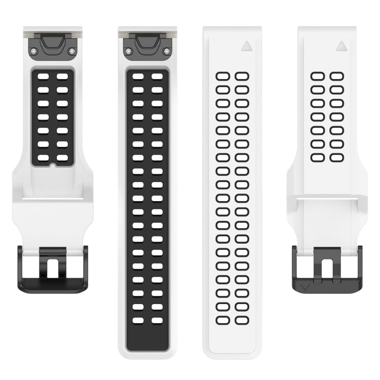 Cinturino in silicone bicolore, For Garmin Fenix 7S / 6S / 5S