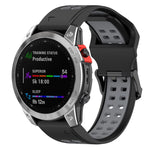 Cinturino in silicone bicolore, For Garmin Fenix 7S / 6S / 5S
