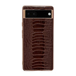 Custodia per telefono galvanica nano serie Weilai in vera pelle, For Google Pixel 6, For Google Pixel 6 Pro, For Google Pixel 7, For Google Pixel 7 Pro