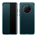 Custodia per smartphone in pelle con finestra laterale magnetica, For Huawei Mate 50 Pro, For Huawei Mate 50
