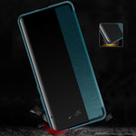 Custodia per smartphone in pelle con finestra laterale magnetica, For Huawei Mate 50 Pro, For Huawei Mate 50