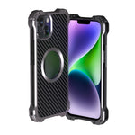 Custodia per telefono in metallo antiurto cavo R-JUST RJ51, For iPhone 14, For iPhone 14 Plus, For iPhone 14 Pro, For iPhone 14 Pro Max