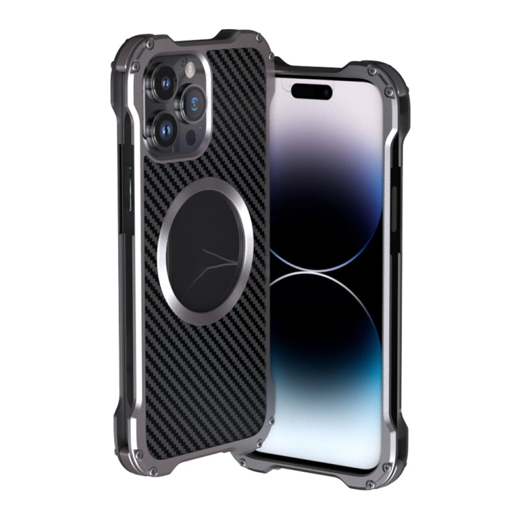 Custodia per telefono in metallo antiurto cavo R-JUST RJ51, For iPhone 14, For iPhone 14 Plus, For iPhone 14 Pro, For iPhone 14 Pro Max