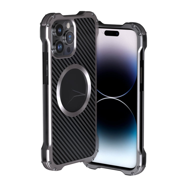 Custodia per telefono in metallo antiurto cavo R-JUST RJ51, For iPhone 14, For iPhone 14 Plus, For iPhone 14 Pro, For iPhone 14 Pro Max