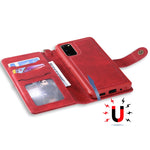 Custodia portafoglio in pelle con slot carte per Galaxy S20