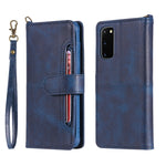 Custodia portafoglio in pelle con slot carte per Galaxy S20