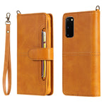 Custodia portafoglio in pelle con slot carte per Galaxy S20