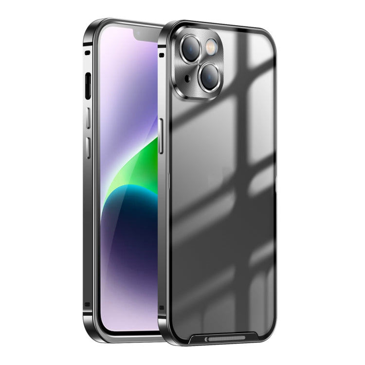 Custodia per telefono in metallo satinato, For iPhone 14, For iPhone 14 Plus, For iPhone 14 Pro, For iPhone 14 Pro Max
