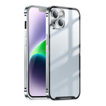 Custodia per telefono in metallo satinato, For iPhone 14, For iPhone 14 Plus, For iPhone 14 Pro, For iPhone 14 Pro Max