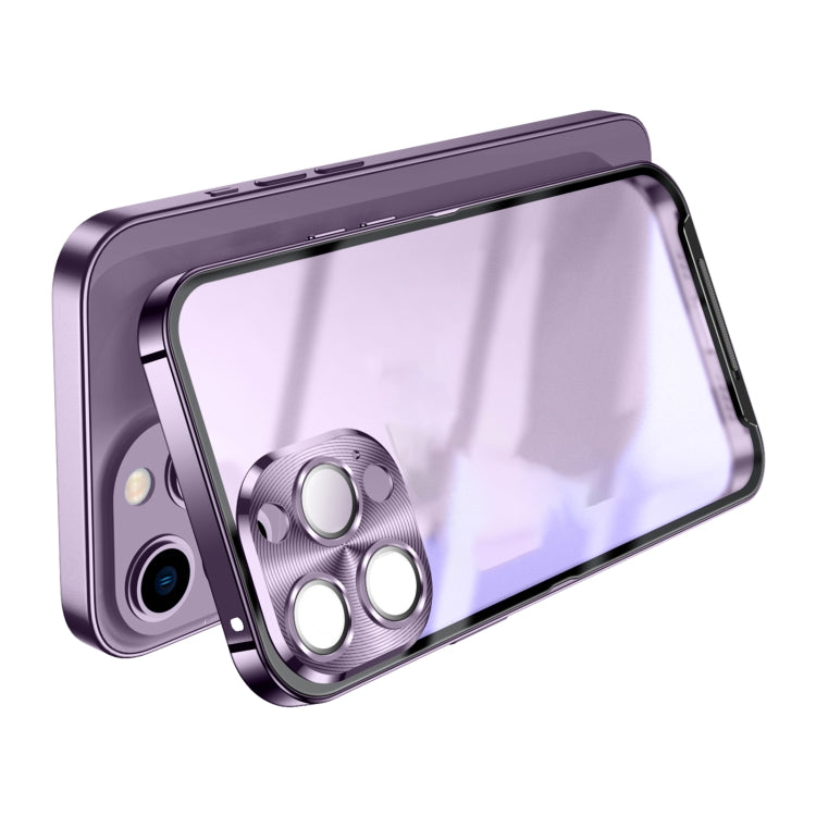 Custodia per telefono in metallo satinato, For iPhone 14, For iPhone 14 Plus, For iPhone 14 Pro, For iPhone 14 Pro Max
