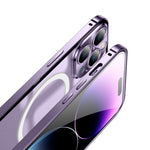 Custodia per telefono in metallo satinato, For iPhone 14, For iPhone 14 Plus, For iPhone 14 Pro, For iPhone 14 Pro Max