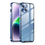 Custodia per telefono in metallo satinato, For iPhone 14, For iPhone 14 Plus, For iPhone 14 Pro, For iPhone 14 Pro Max