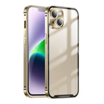 Custodia per telefono in metallo satinato, For iPhone 14, For iPhone 14 Plus, For iPhone 14 Pro, For iPhone 14 Pro Max
