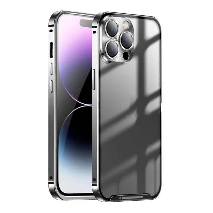 Custodia per telefono in metallo satinato, For iPhone 14, For iPhone 14 Plus, For iPhone 14 Pro, For iPhone 14 Pro Max