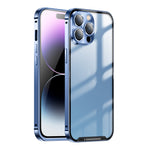 Custodia per telefono in metallo satinato, For iPhone 14, For iPhone 14 Plus, For iPhone 14 Pro, For iPhone 14 Pro Max