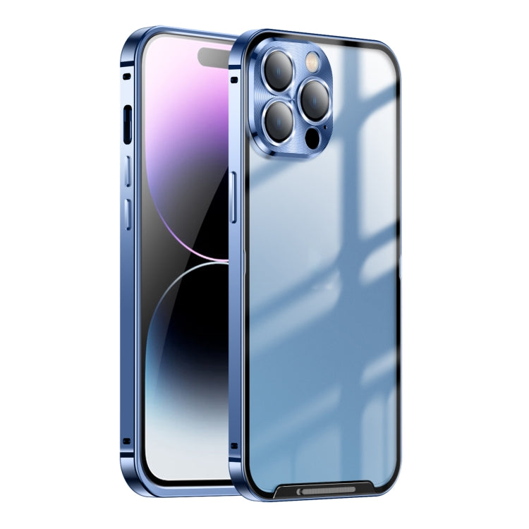 Custodia per telefono in metallo satinato, For iPhone 14, For iPhone 14 Plus, For iPhone 14 Pro, For iPhone 14 Pro Max