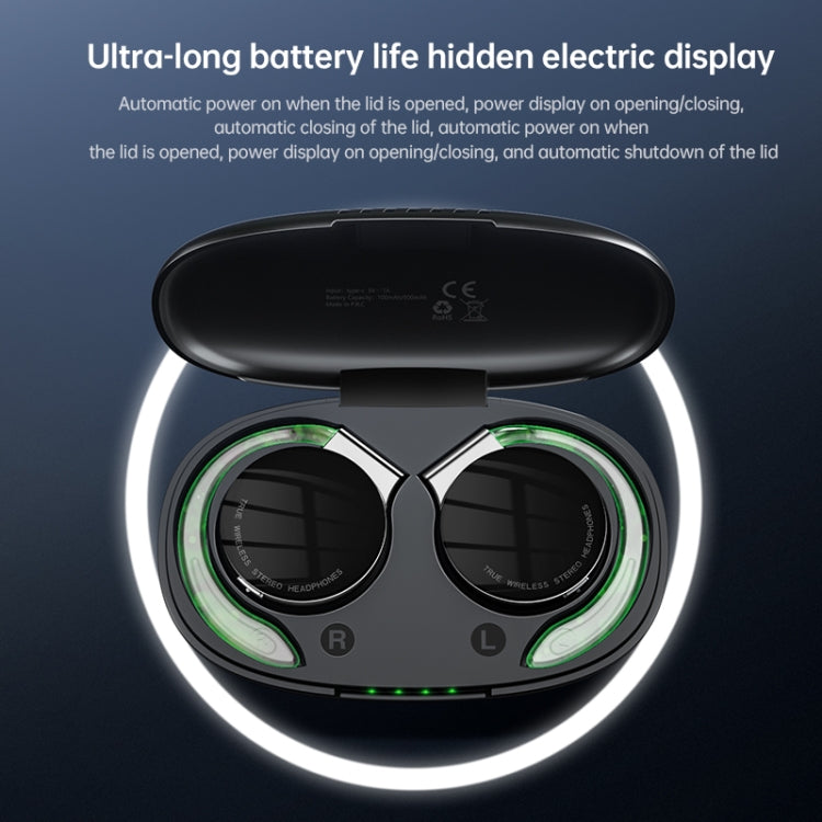T&G F2 Ear Mount Auricolare wireless Bluetooth con cancellazione del rumore