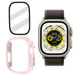 Custodia per orologio per PC smerigliata con pellicola in vetro temperato, For Apple Watch Ultra 3 / 2 / 1 49mm