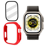 Custodia per orologio per PC smerigliata con pellicola in vetro temperato, For Apple Watch Ultra 3 / 2 / 1 49mm